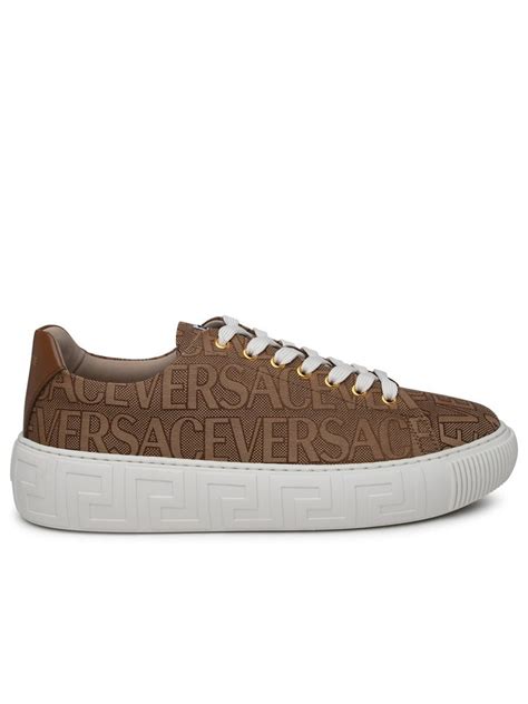 versace collection logo band sneakers|Versace shoes for women.